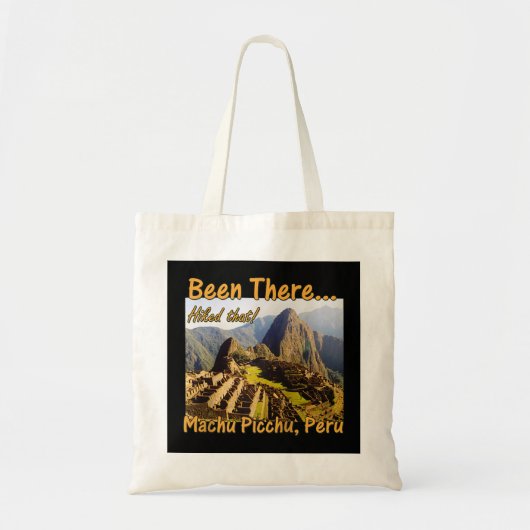 Inca Trail Hike Machu Picchu - Peru Raglan Basebal Tote Bag (Voorkant)