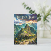 Inca Trail naar Machu Picchu Peru Briefkaart (Staand voorkant)