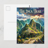 Inca Trail naar Machu Picchu Peru Briefkaart (Voorkant / Achterkant)