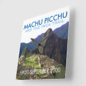 Inca Trail personaliseren, herdenking Machu Picchu Vierkante Klok (Hoek)
