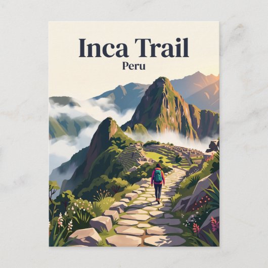 Inca Trail Peru Briefkaart (Voorkant)