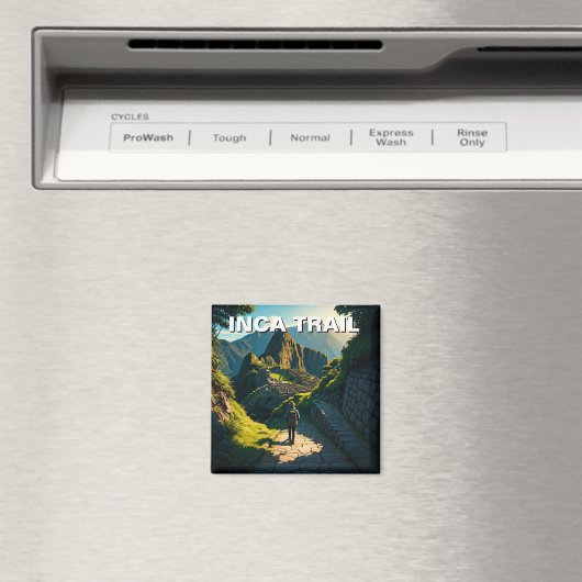 Inca Trail Peru Machu Picchu Wandeling Magneet (Insitu (Vaatwasser))