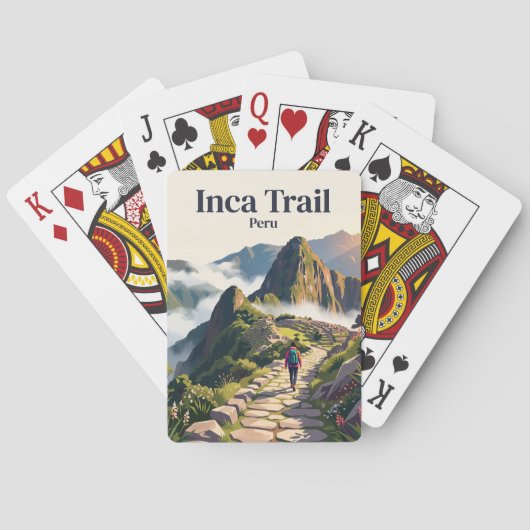 Inca Trail Peru Pokerkaarten (Achterkant)