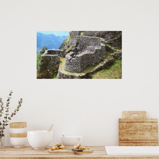 Inca trail Ruins Poster (Keuken)