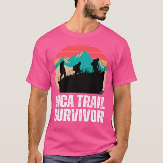 Inca Trail Survivor Peruaanse bergen T-shirt (Voorkant)