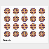 Inca Tribal Serpent Ronde Sticker (Vel)