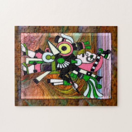 Inca volkskunst traditioneel legpuzzel (Horizontaal)