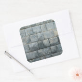 Inca-wand Vierkante Sticker (Envelop)