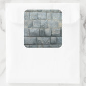Inca-wand Vierkante Sticker (Tas)