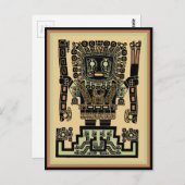 Inca Warrior God Briefkaart (Voorkant / Achterkant)