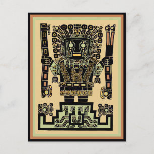 Inca Warrior God Briefkaart