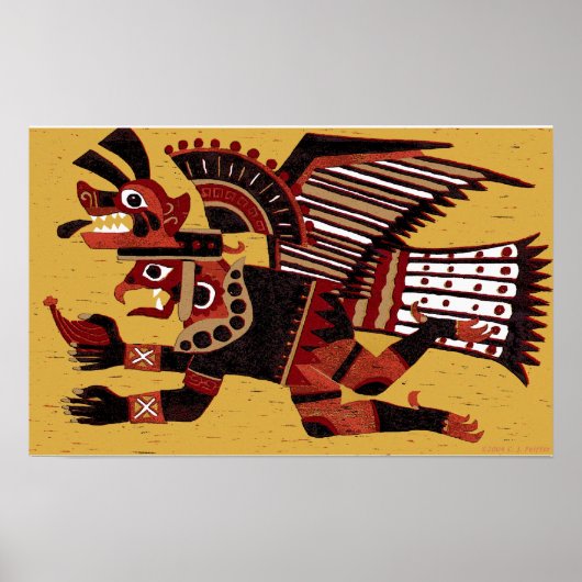 "Inca Warrior" Poster (Voorkant)