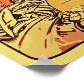 Inca wine Alphonse Mucha remake horizontal Poster (Hoek)