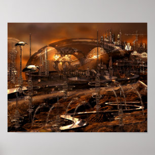 Incalescent afdrukken poster