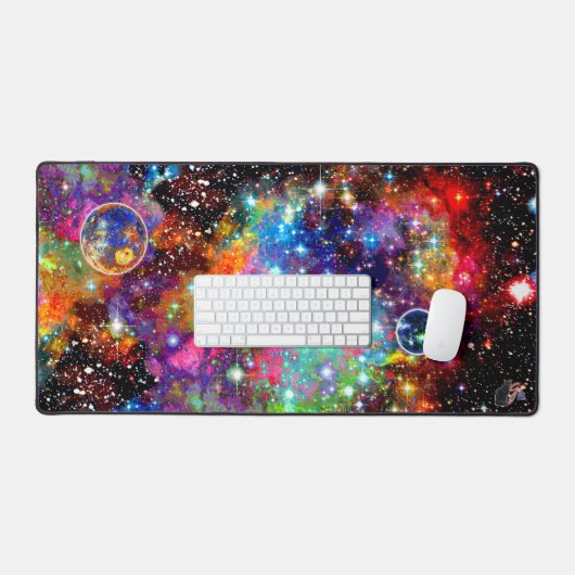 Incandescence Crowded Cosmos Desk Mat (Keyboard & Muis)