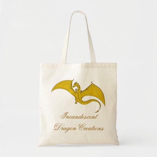 Incandescent Dragon Cregon Canvas tas - Gold (Voorkant)