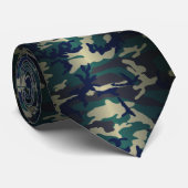 Incandescent Woodland Camo Stropdas (Opgerold)