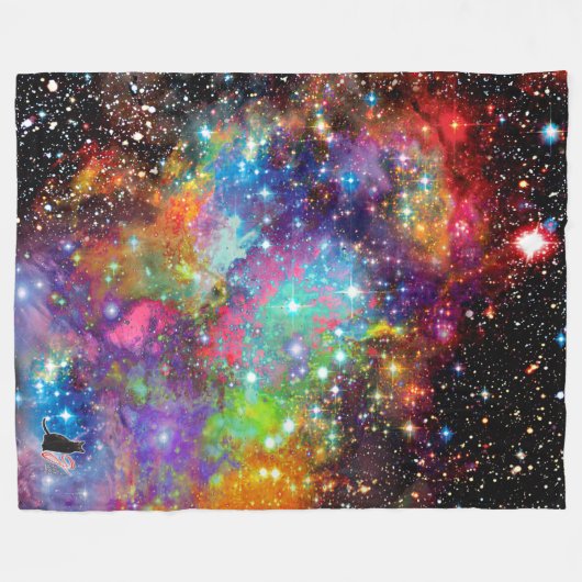Incandescentie Star Field Fleece Blanket Deken (Voorkant (Horizontaal))