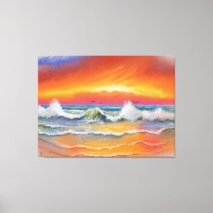 Incandescentie - Waterverf art Canvas Afdruk