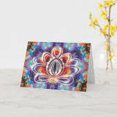 Incandescentie Zen Lotus Kaart (Gele Bloem)