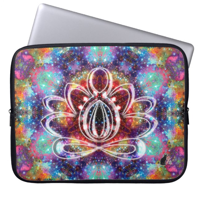 Incandescentie Zen Lotus Laptop Sleeve (Voorkant)