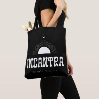 incantra hoofdlogo en patroon tas