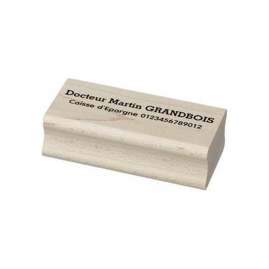 Incasso van cheque rubberstempel (Stempel)