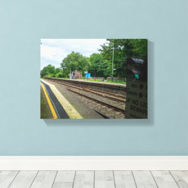 Ince and Elton Railway Station Canvas Afdruk
