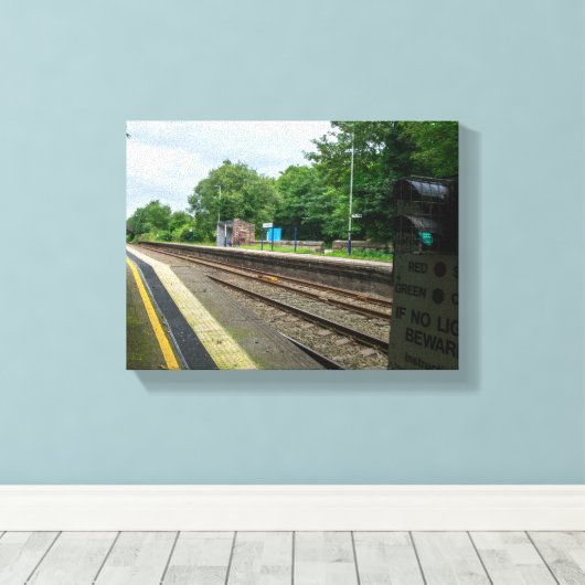 Ince and Elton Railway Station Canvas Afdruk (Insitu (Houten vloer))
