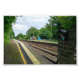 Ince and Elton Railway Station Foto Afdruk