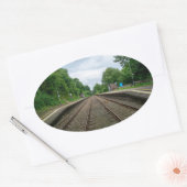 Ince and Elton Railway Station Ovale Sticker (Envelop)