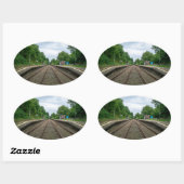 Ince and Elton Railway Station Ovale Sticker (Vel)