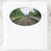 Ince and Elton Railway Station Ovale Sticker (Tas)