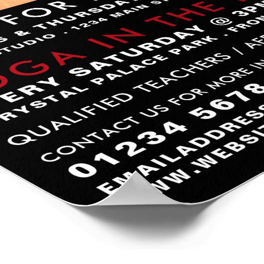 Incense Squares, Yoga Class Adverteren Poster (Hoek)