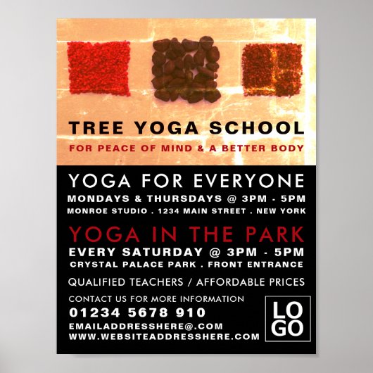 Incense Squares, Yoga Class Adverteren Poster (Voorkant)