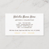 Incense Stick Spa Salon Meditation Accessoires Visitekaartje (Achterkant)