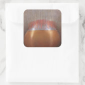 Incense sticks vierkante sticker (Tas)