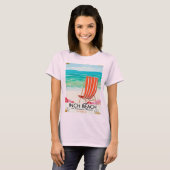 Inch Beach, An Daingean - ierland reisposter T-shirt (Voorkant volledig)