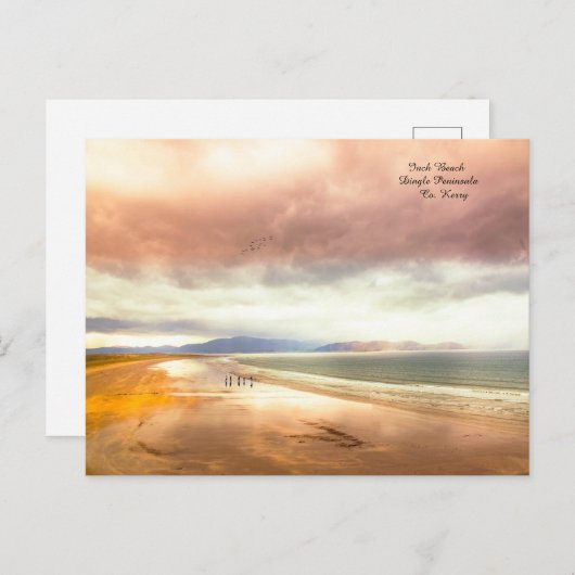 Inch Beach op het schiereiland Dingle Feestdagenkaart (Voorkant / Achterkant)
