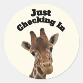 Inchecken in Sticker