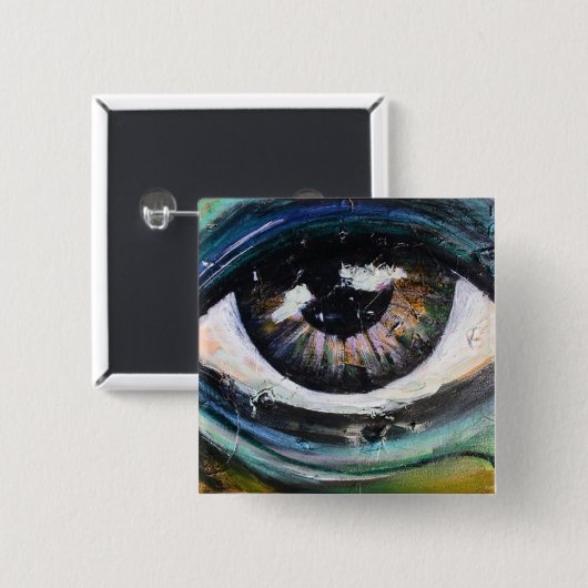 inchecken vierkante button 5,1 cm (Voorkant /achterkant)