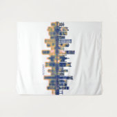 Incheon Skyline Wandkleed (Voorkant (horizontaal))