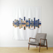 Incheon Skyline Wandkleed (In situ)