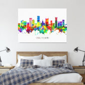 Incheon South Korea Skyline Canvas Afdruk (Insitu (Slaapkamer))