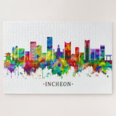Incheon South Korea Skyline Legpuzzel (Horizontaal)