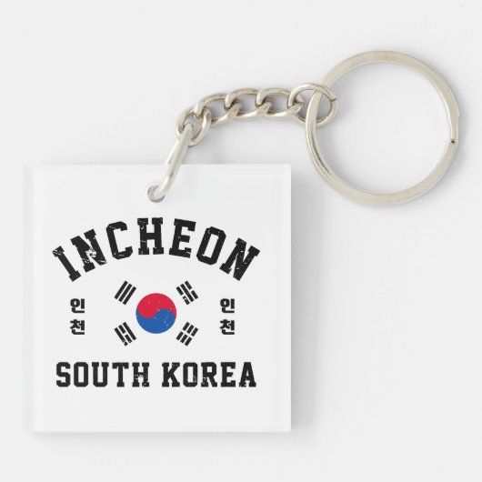 Incheon South Korea Sleutelhanger (Achterkant)
