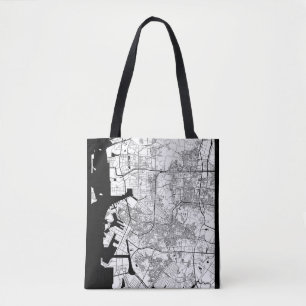 Incheon Zuid-Korea Kaart Tote Bag