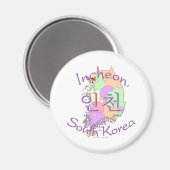 Incheon Zuid-Korea Magneet (Voorkant / Achterkant)