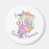 Incheon Zuid-Korea Magneet (Voorkant)