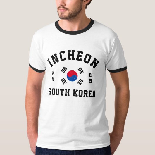 Incheon Zuid-Korea T-shirt (Voorkant)